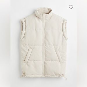 Cream/beige puffer vest